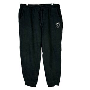 1st Phorm Black Jogger Sweatpants Mens Cotton Blend Size L